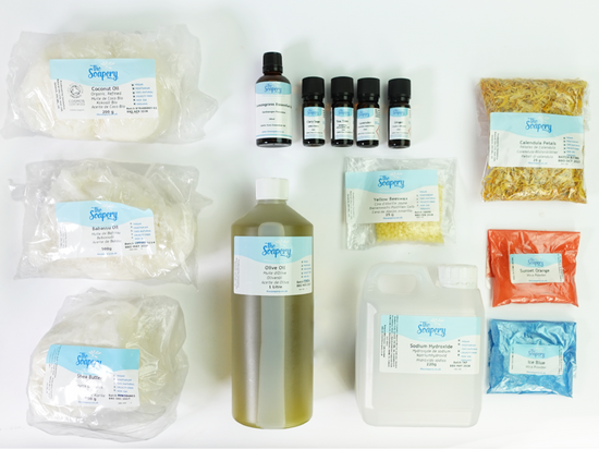 Ultimate Cold Process Soap Making Kit Ingredients