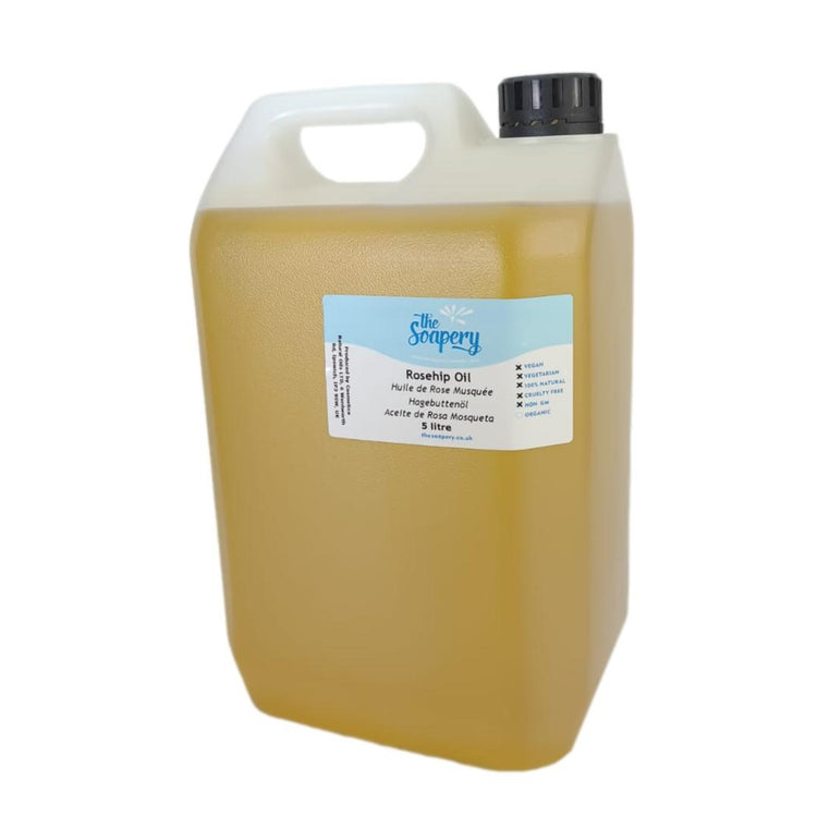 Rosehip oil 5 litre, perfect ingredient for anti-aging, acne or scar reduction recipes on the skin or face