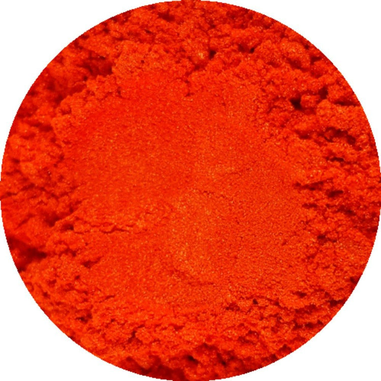 Poudre de mica cosmétique orange coucher de soleil